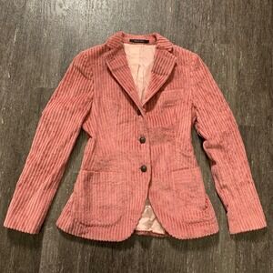 TAGLIATORE Pink Corduroy Blazer Jacket Made in Italy Women's Size 40 / L